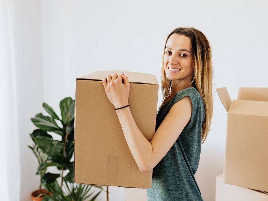 Western Provincial Movers loading a small student rental near a Calgary university, Calgary AB